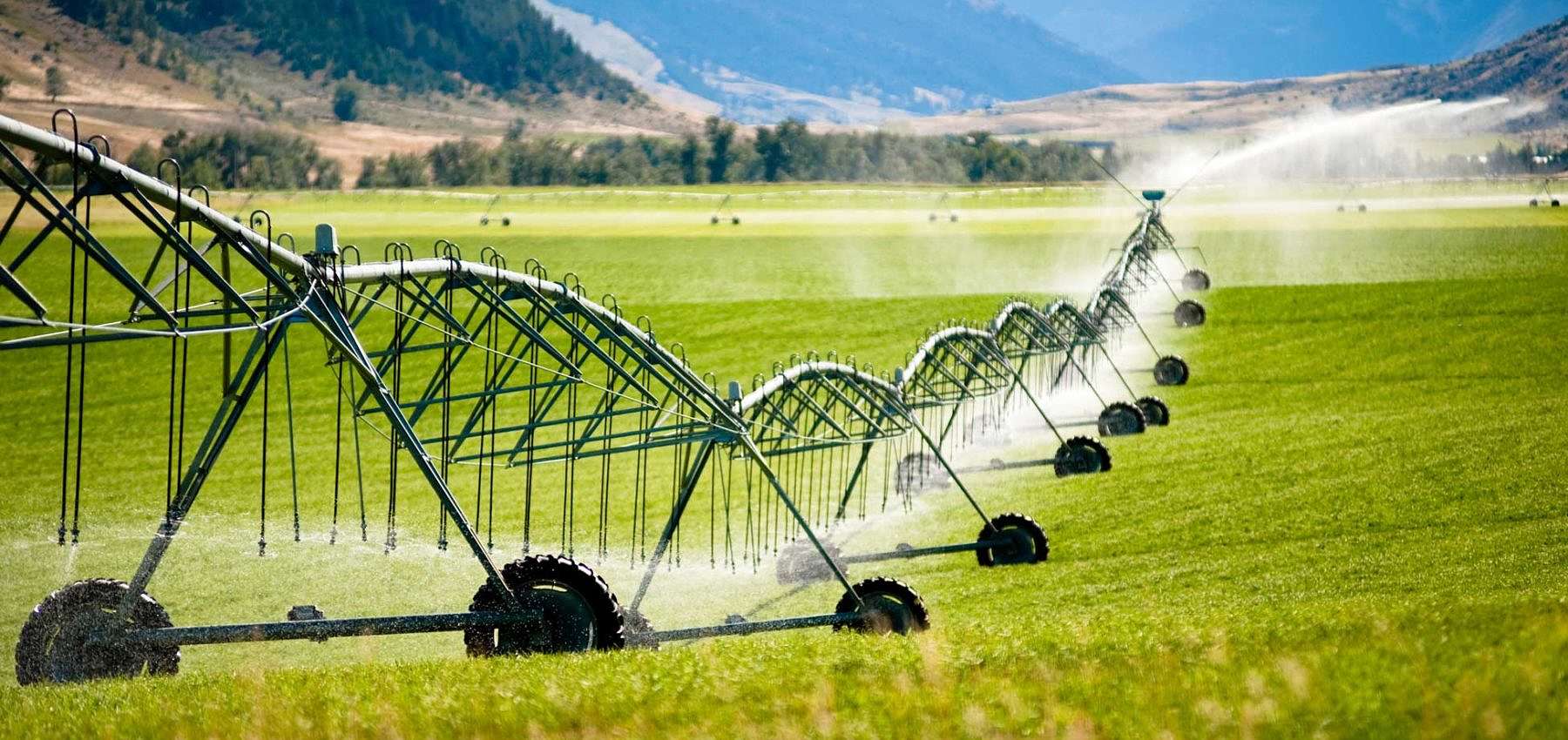 Large-scale agricultural irrigation